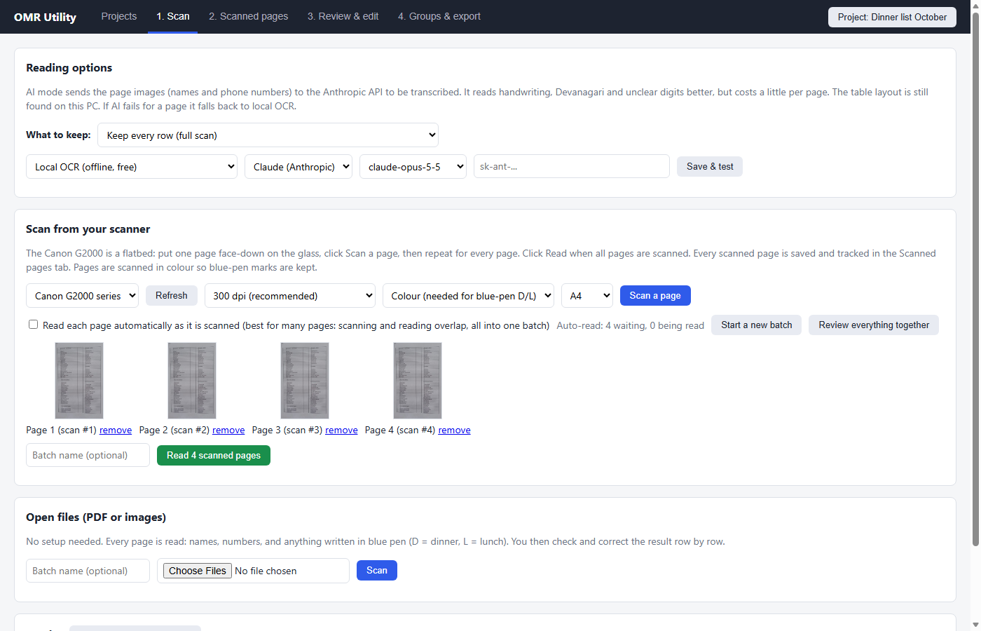 OMR Utility screenshot 2